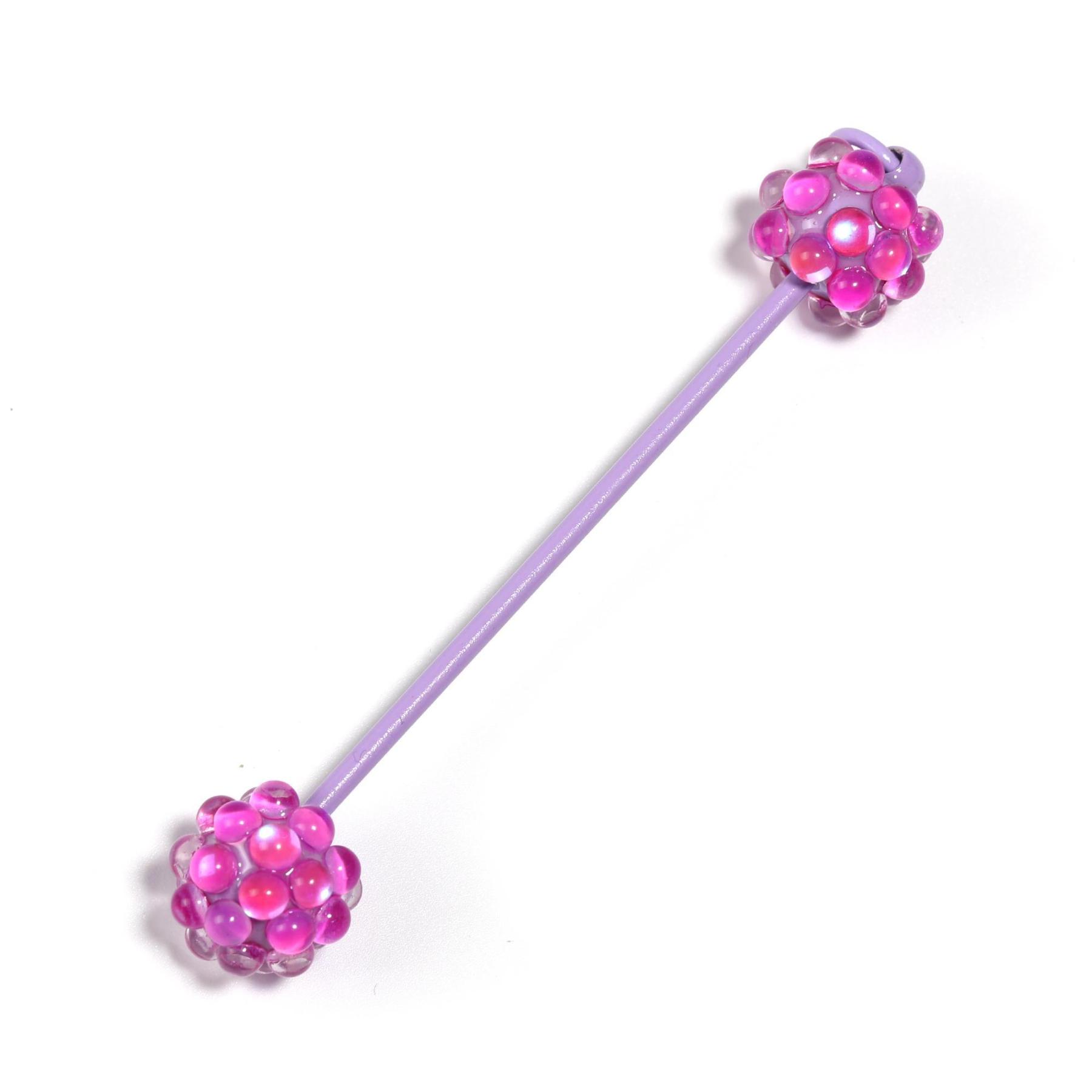 【P243】 5PCS Creative handmade beaded keychain accessory pendant with beaded stick-JPM