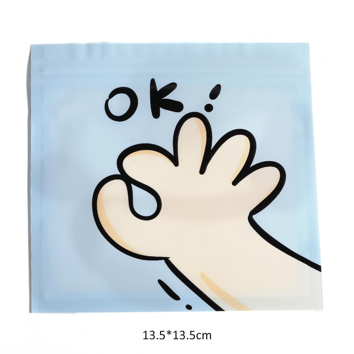 【B11】100PCS/Bag Cartoon Animal Printing Packaging Bags-JPM