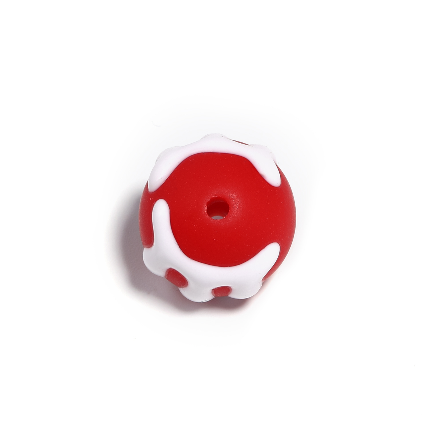  【B163】Round Beads Cross Pattern Acrylic Spacer Bead DIY Jewelry Findings Making-JPM