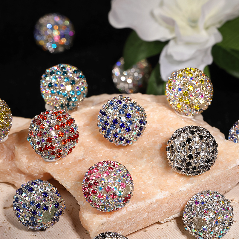 【B114】Vintage Style Sparkling Heart Shape Rhinestone Trinket Jewelry-JPM