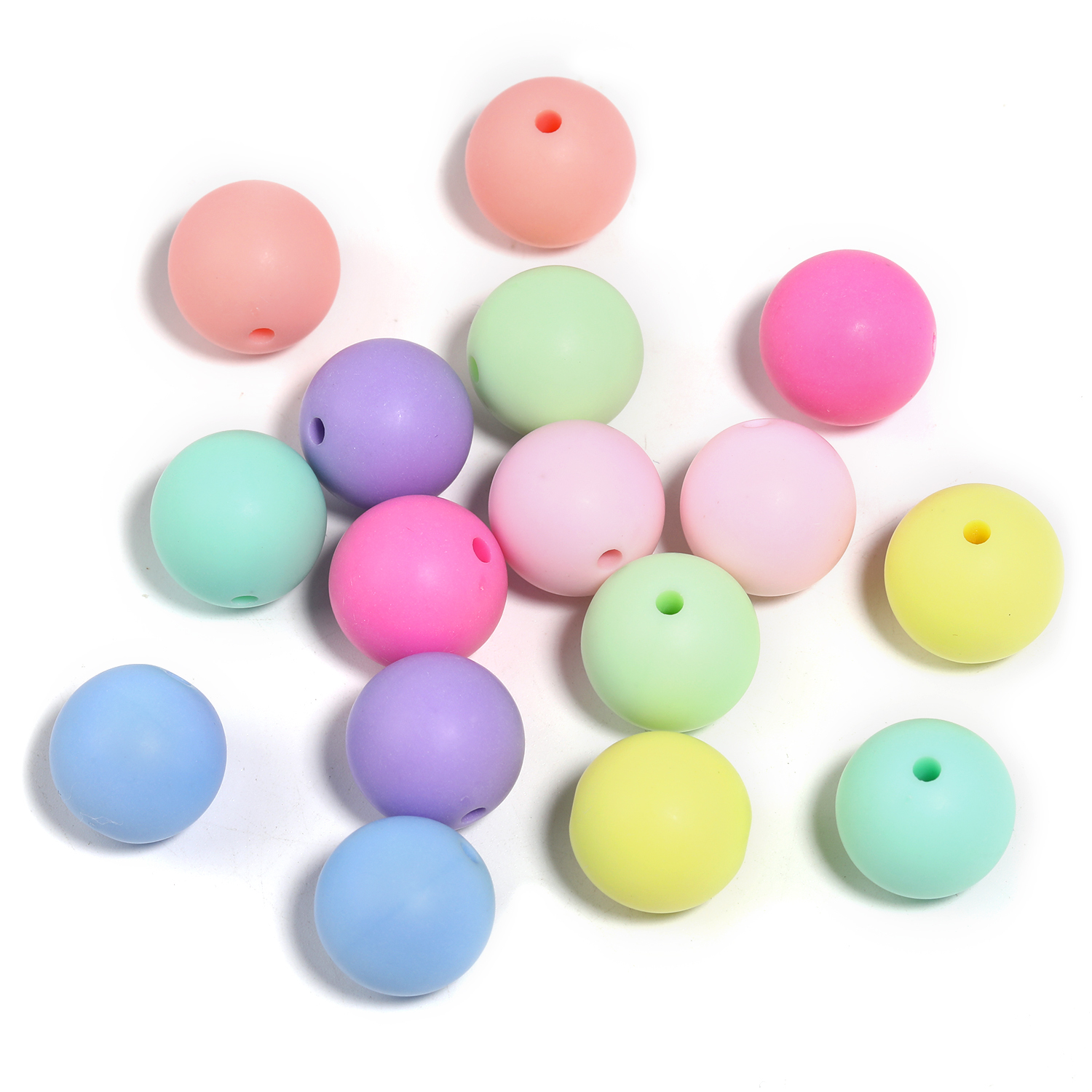【B149】100pcs  Candy Color  Beads Loose Beads Handmade Making Kit DIY-JPM