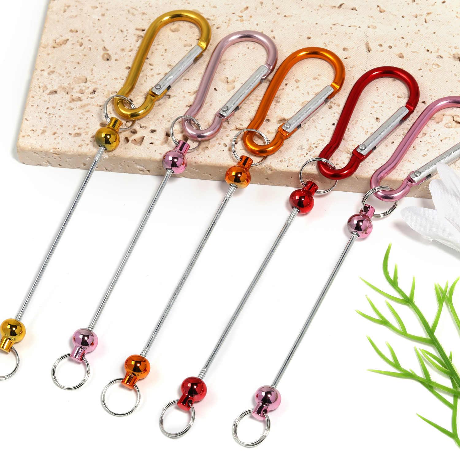 【P165】5pcs  Alloy Climbing Buckle Shape DIY Decoration-JPM