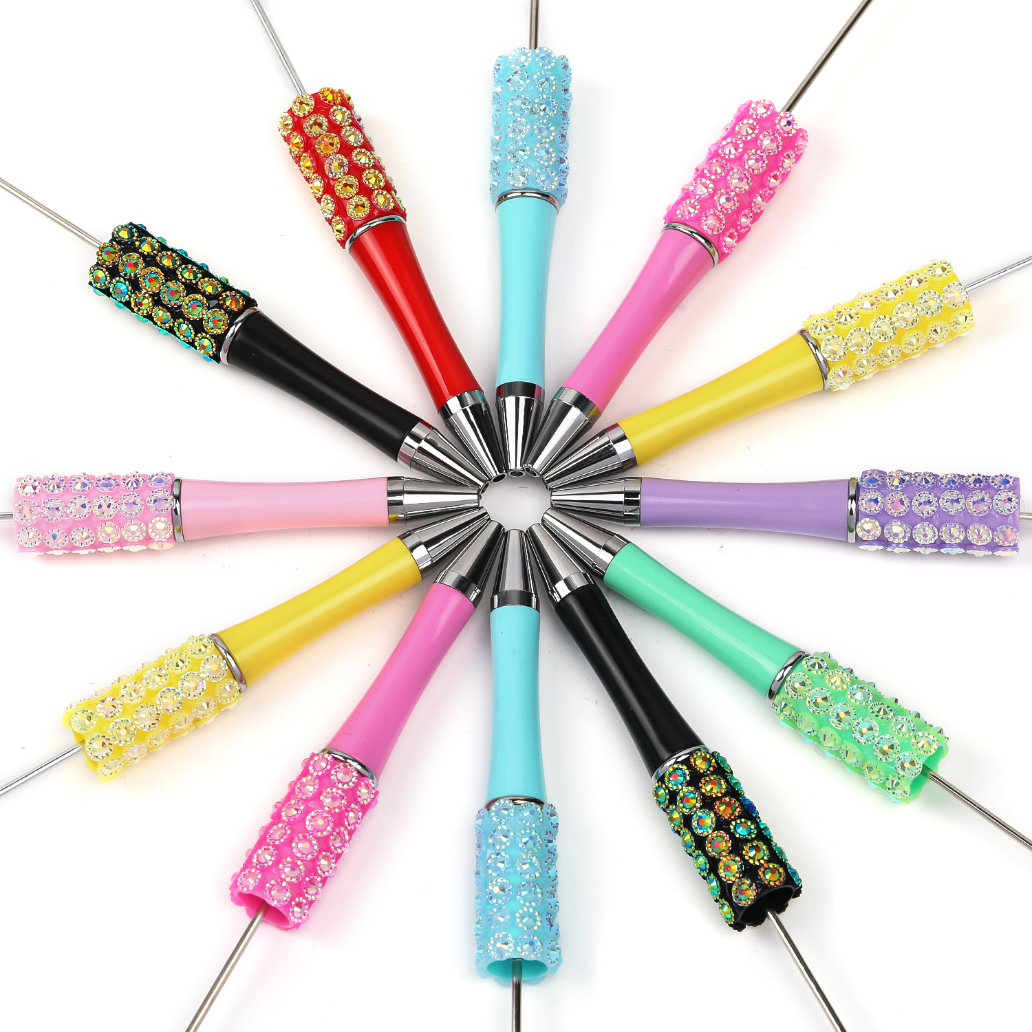 【P172】5pcs  Beadable Pens, Beadable Pens flower-JPM