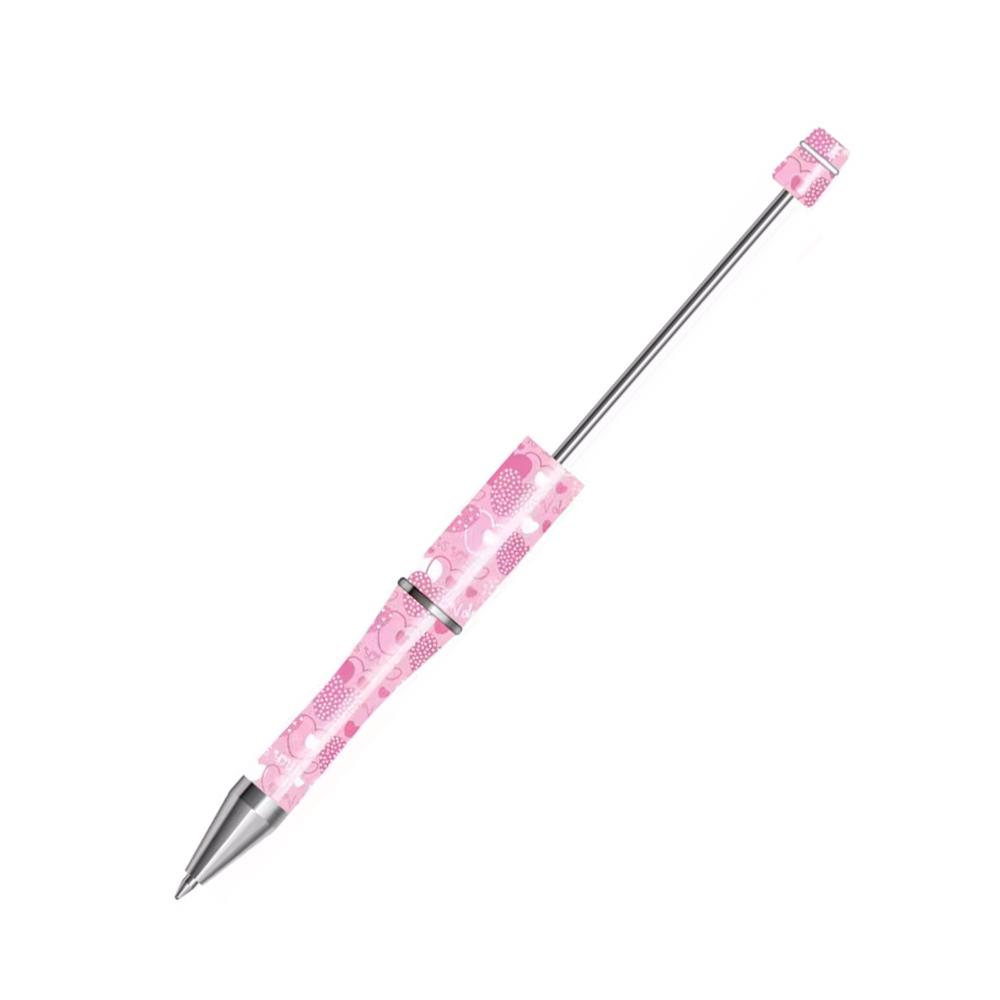 【P1】Beadable Pens Bulk Plastic Bead Ballpoint Pens for DIY 