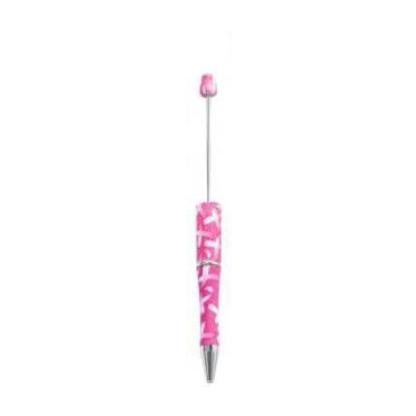 【P1】Beadable Pens Bulk Plastic Bead Ballpoint Pens for DIY 