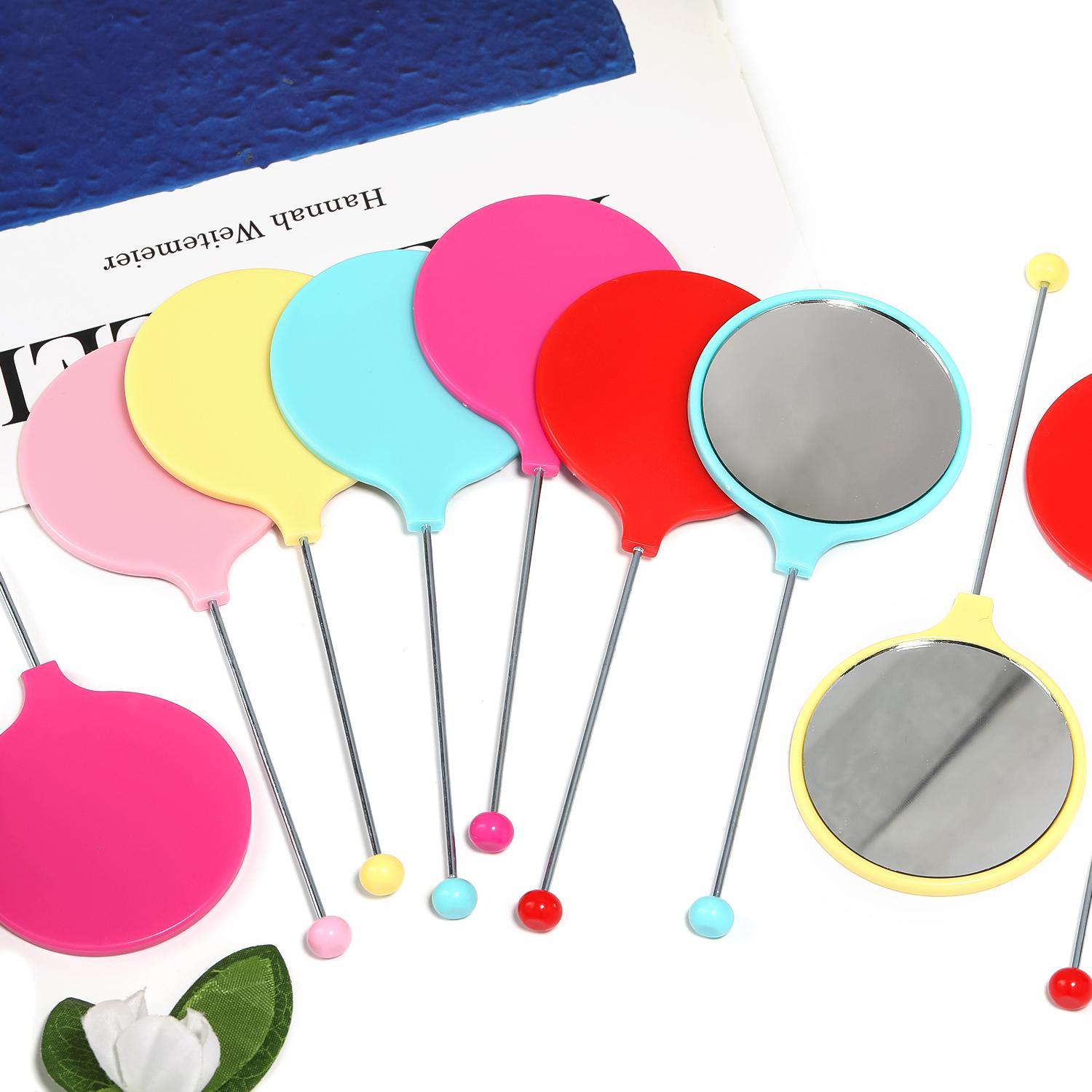 【P254】5PCS Hand-held round DIY beaded portable mirror 5pc Letter opener-JPM