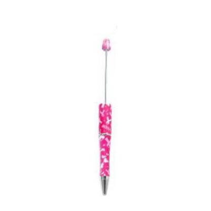 【P1】Beadable Pens Bulk Plastic Bead Ballpoint Pens for DIY 