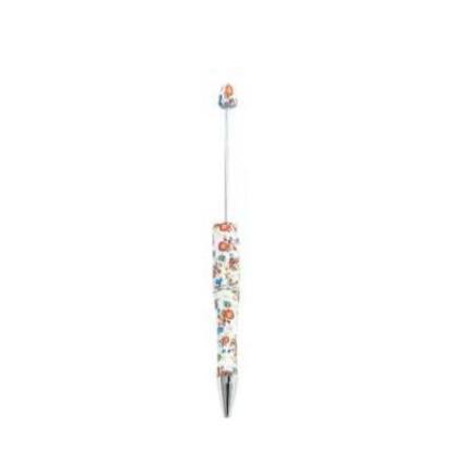 【P1】Beadable Pens Bulk Plastic Bead Ballpoint Pens for DIY 