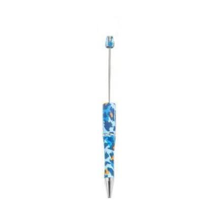 【P1】Beadable Pens Bulk Plastic Bead Ballpoint Pens for DIY 