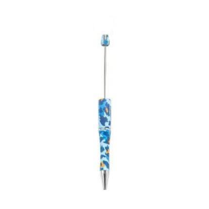 【P1】Beadable Pens Bulk Plastic Bead Ballpoint Pens for DIY 