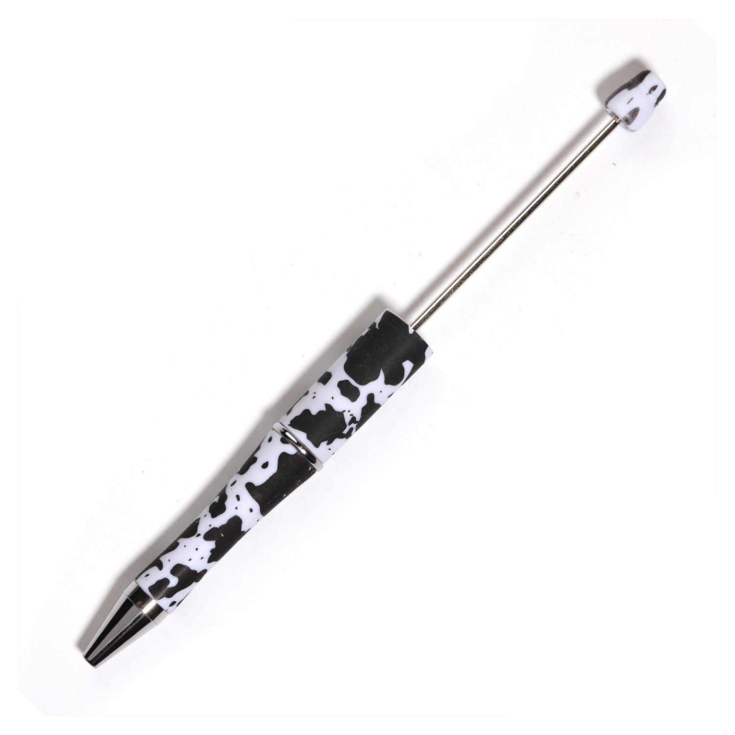 【P43】10pcs Beadable Pens Bulk Plastic Bead Ballpoint Pens for DIY -JPM