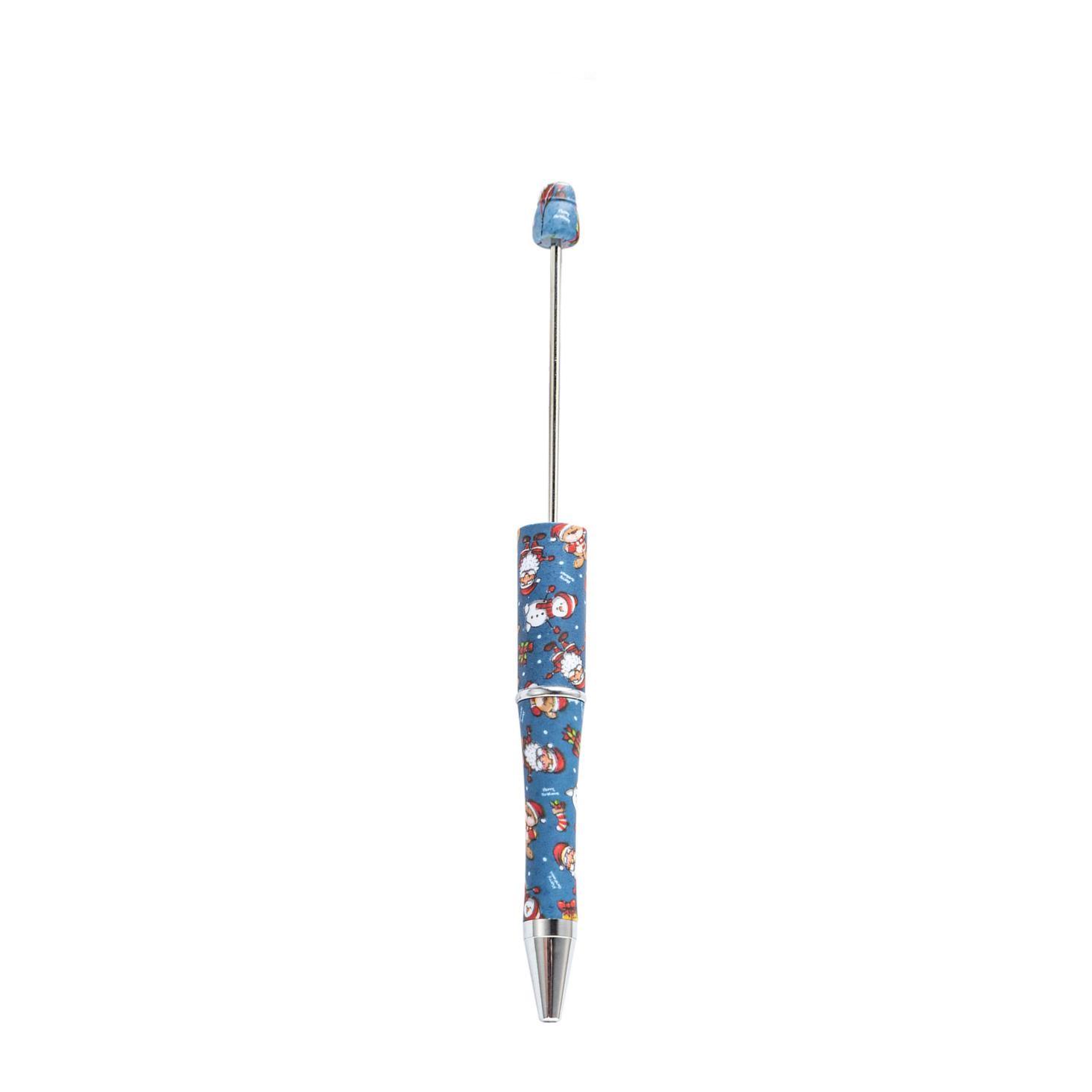 【P1】Beadable Pens Bulk Plastic Bead Ballpoint Pens for DIY 