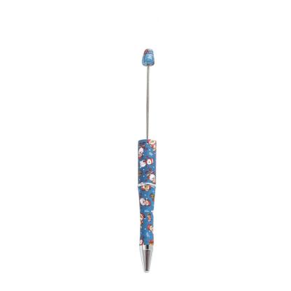 【P1】Beadable Pens Bulk Plastic Bead Ballpoint Pens for DIY 
