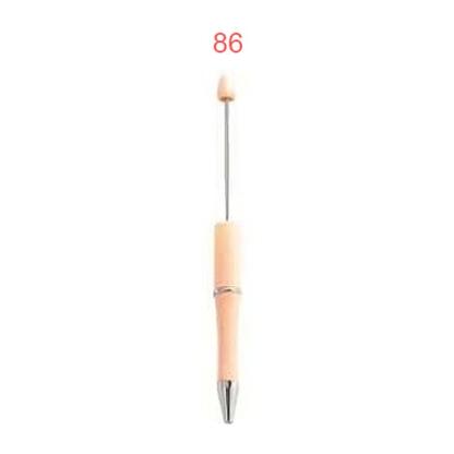 【P1】Beadable Pens Bulk Plastic Bead Ballpoint Pens for DIY 