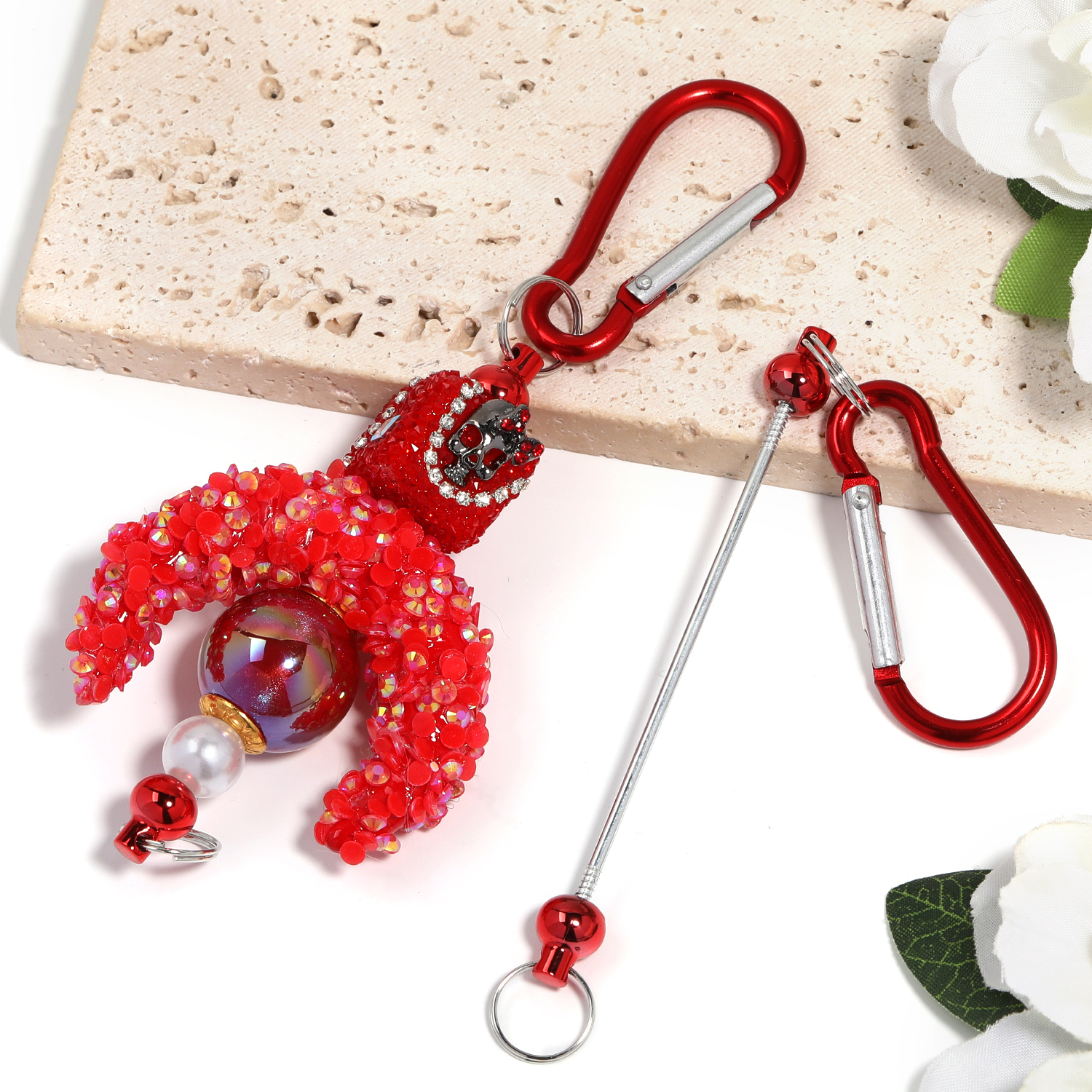 【P165】5pcs  Alloy Climbing Buckle Shape DIY Decoration-JPM