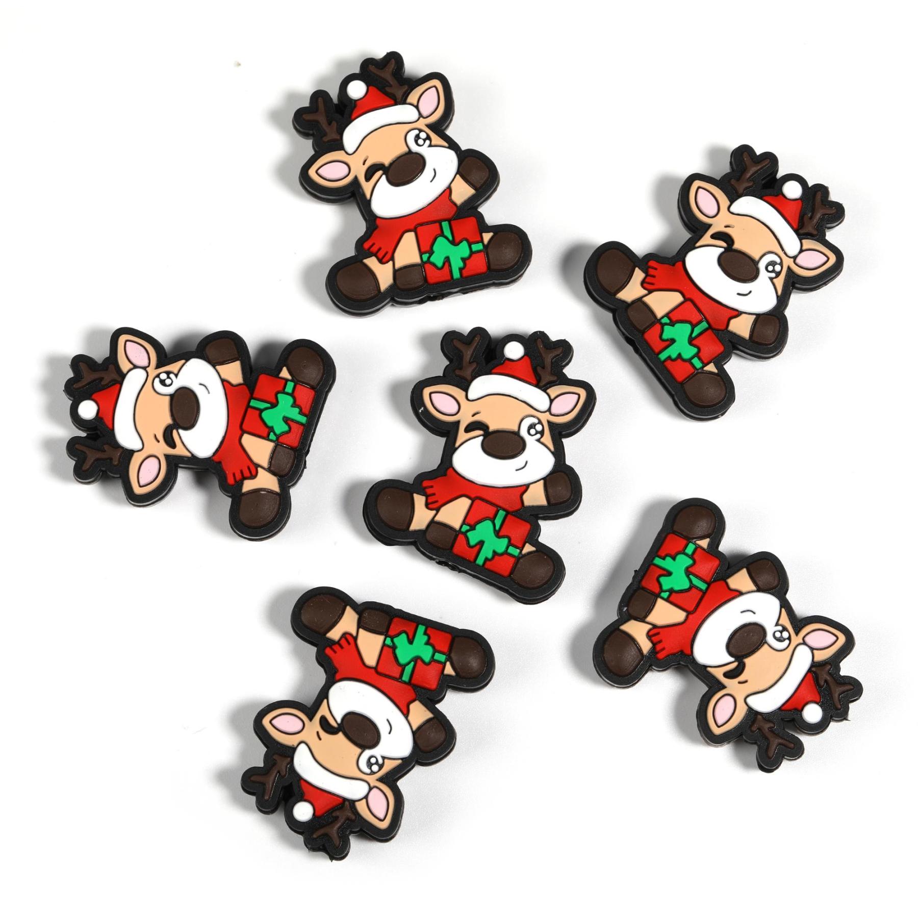 【B203】Silicone Focal Beads for Pens, Cute Character Beads for Keychains DIY Bracele Jewelry Making