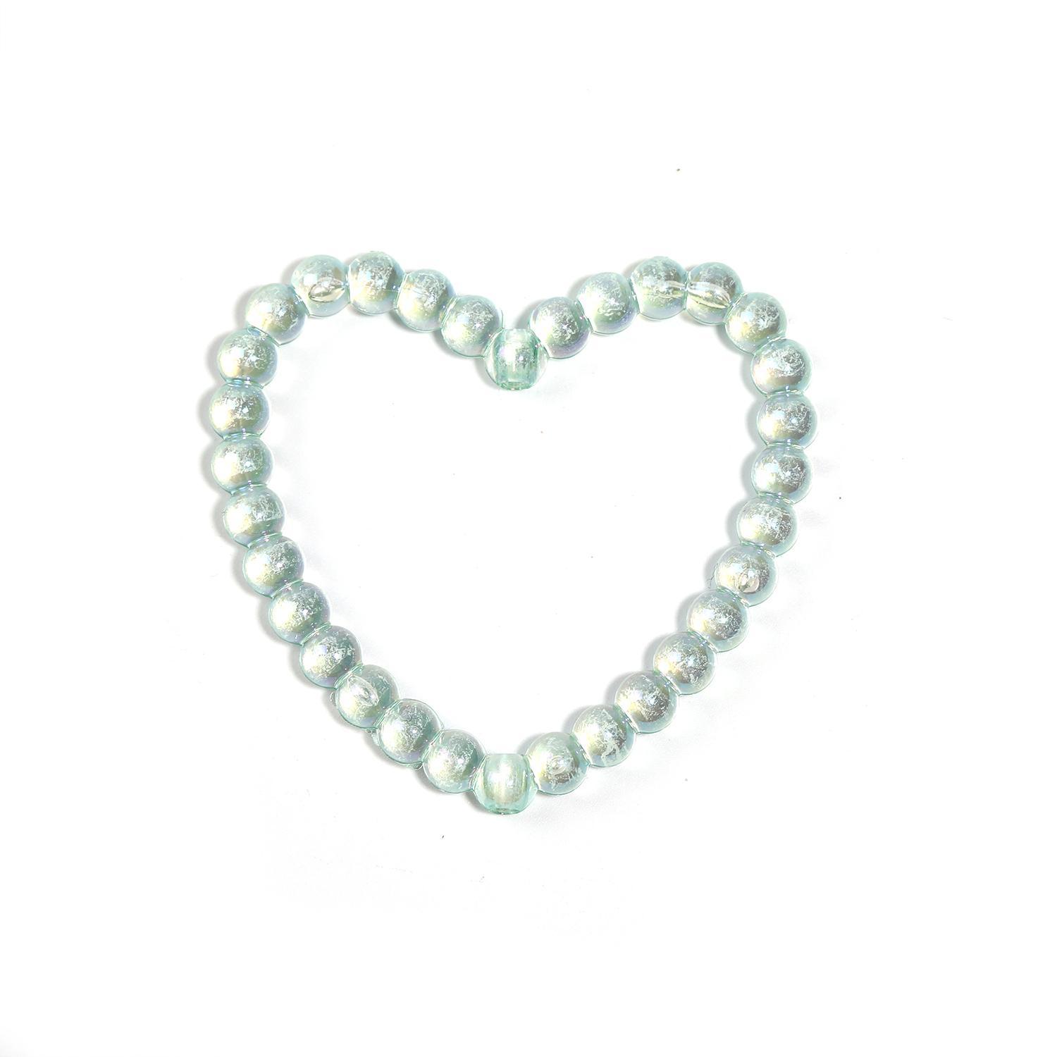 【B29】55pcs heart frames Acrylic AB color love heart hollow hole -JPM