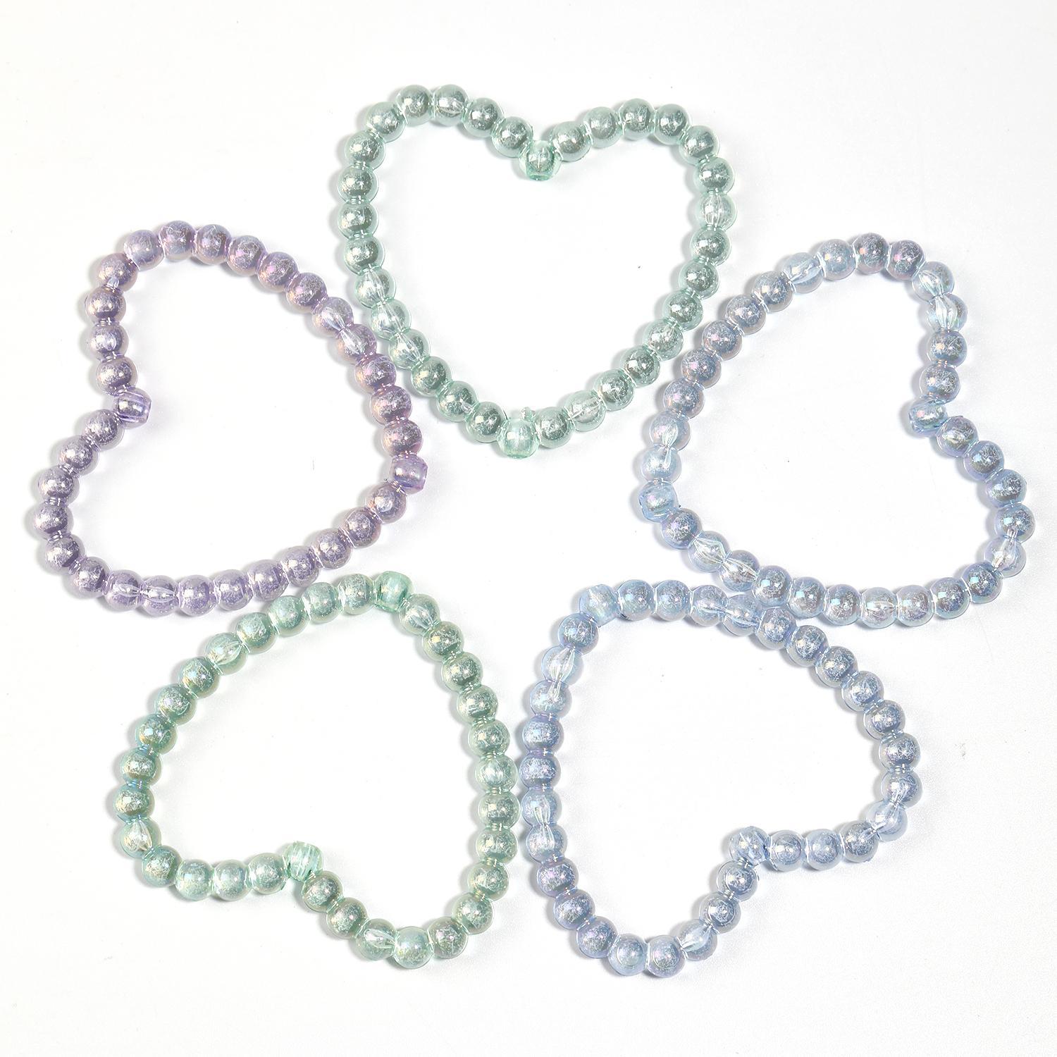 【B29】55pcs heart frames Acrylic AB color love heart hollow hole -JPM
