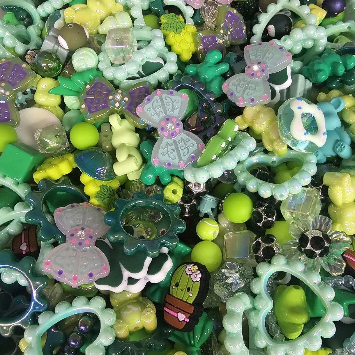 【HS】5oz Colour mix bead accessories set with various shapes available DIY Bead