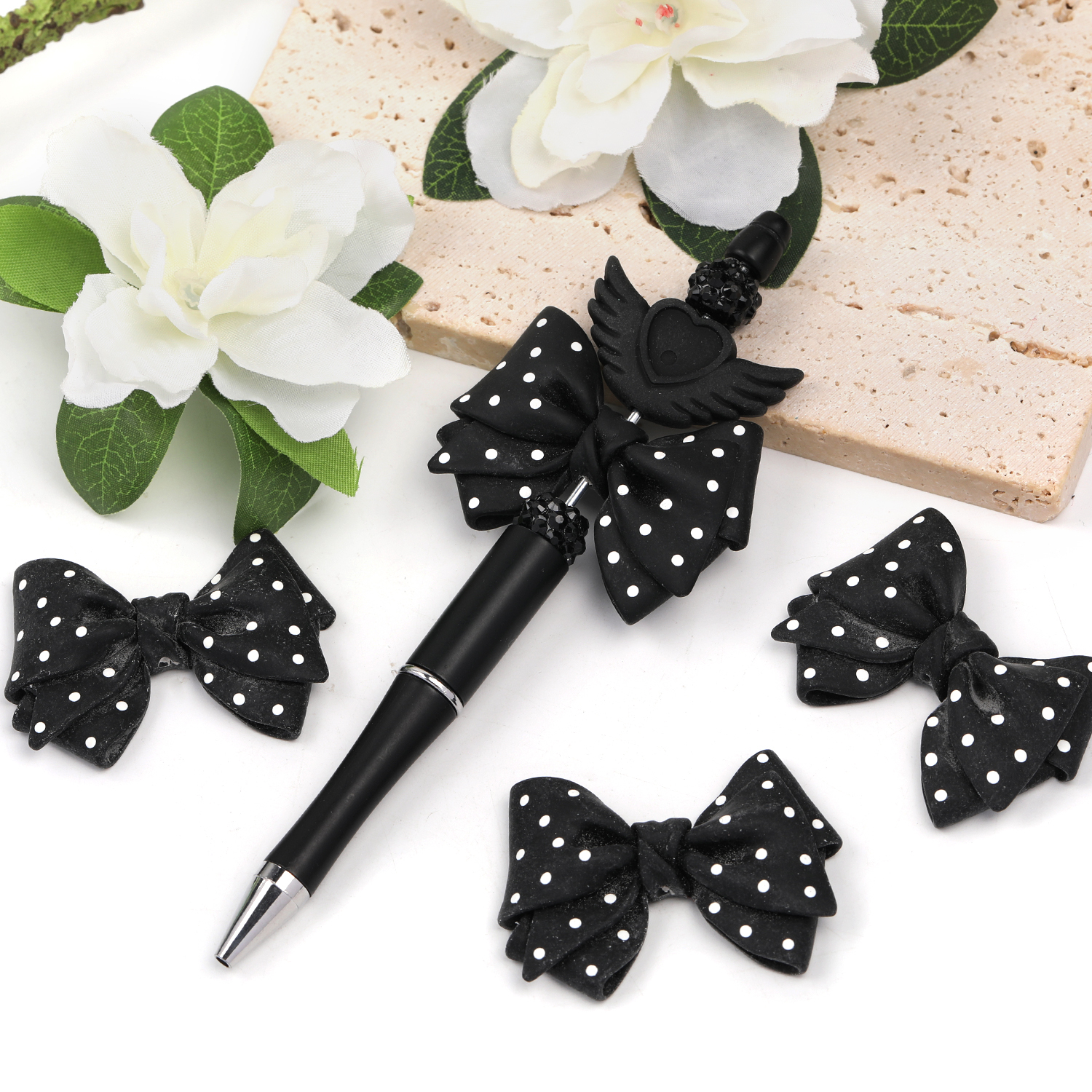 【B101】25Pcs Hair accessories diy materials cream glue-JPM