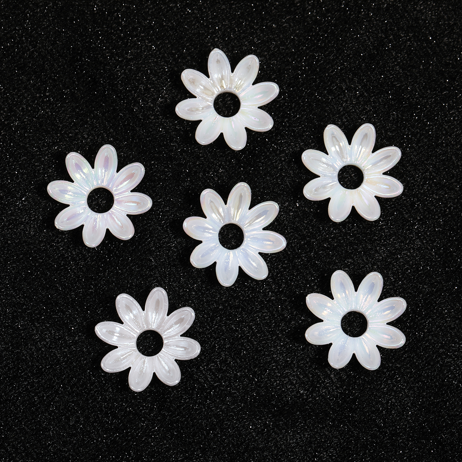 【B137】 ABS Pearl Bead Ivory Flower Beads DIY Scrapbook Handmade-JPM