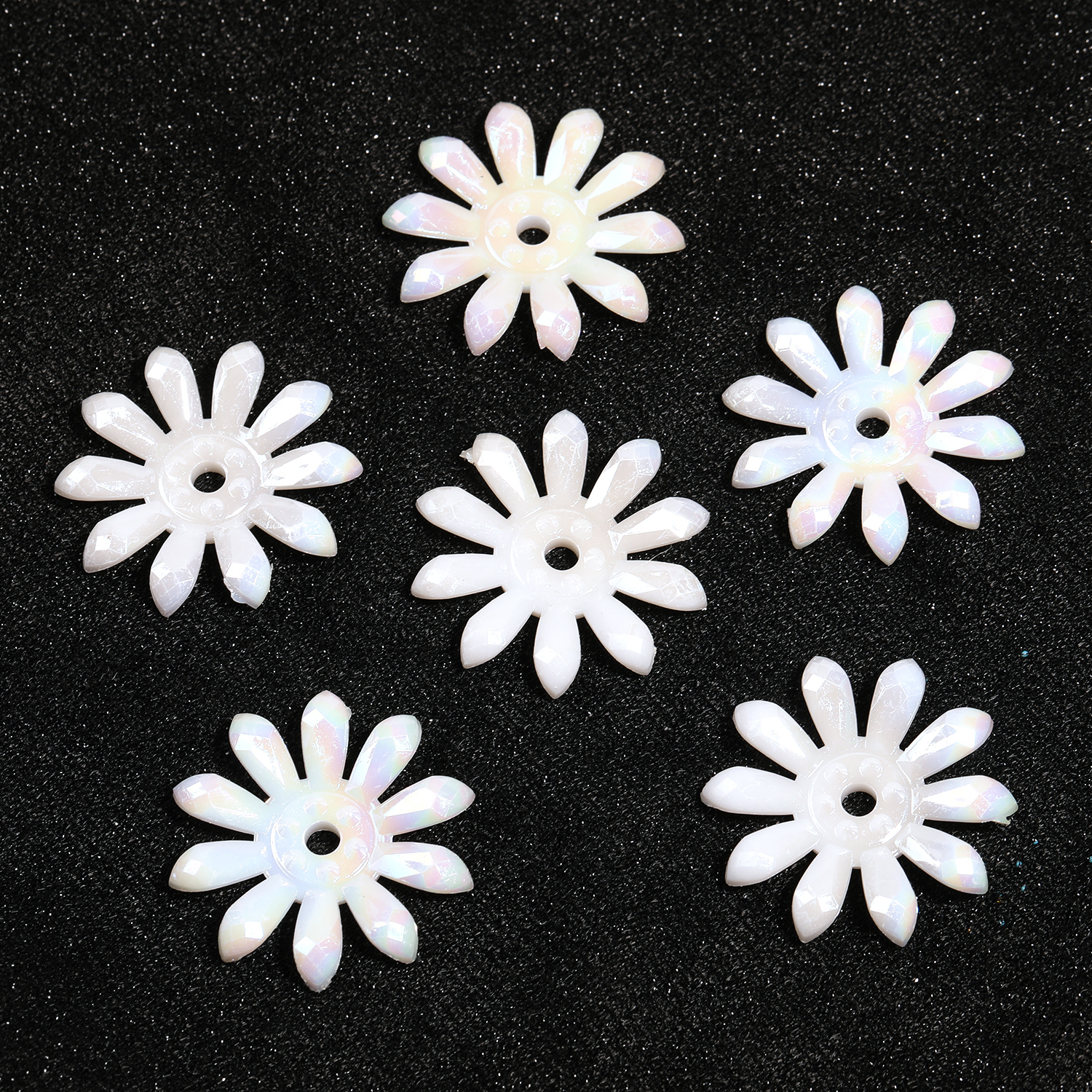 【B137】 ABS Pearl Bead Ivory Flower Beads DIY Scrapbook Handmade-JPM