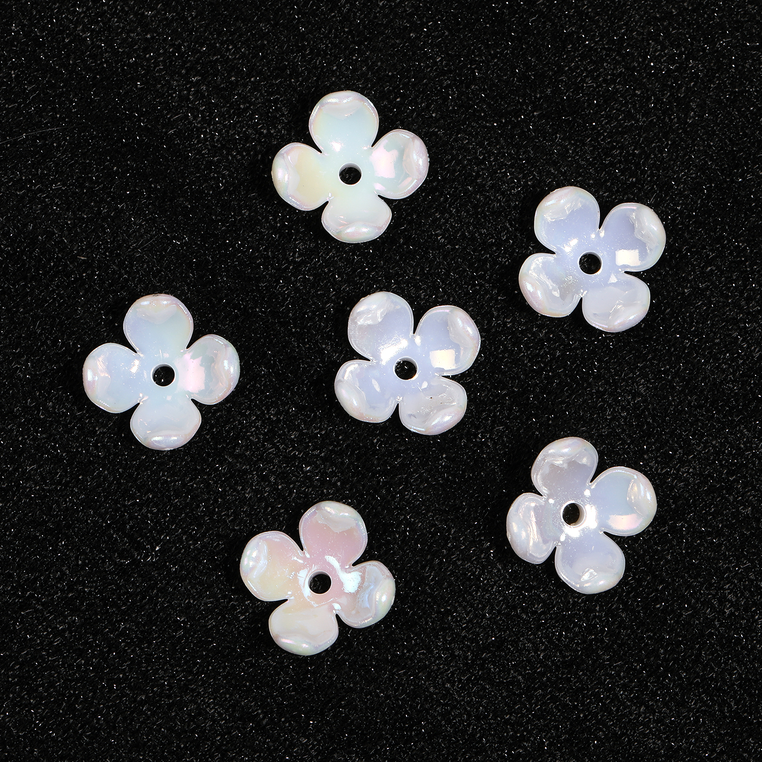 【B137】 ABS Pearl Bead Ivory Flower Beads DIY Scrapbook Handmade-JPM