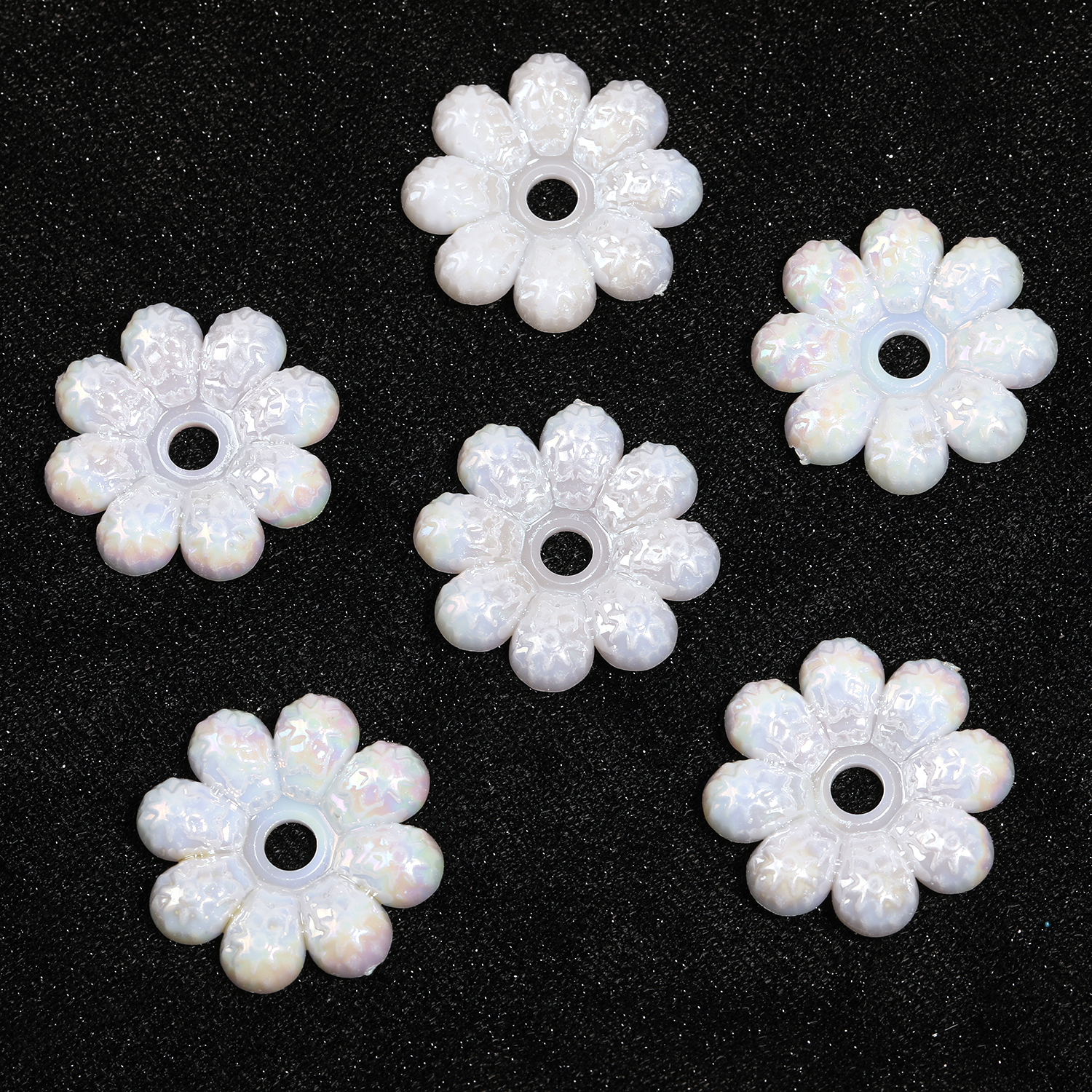 【B137】 ABS Pearl Bead Ivory Flower Beads DIY Scrapbook Handmade-JPM
