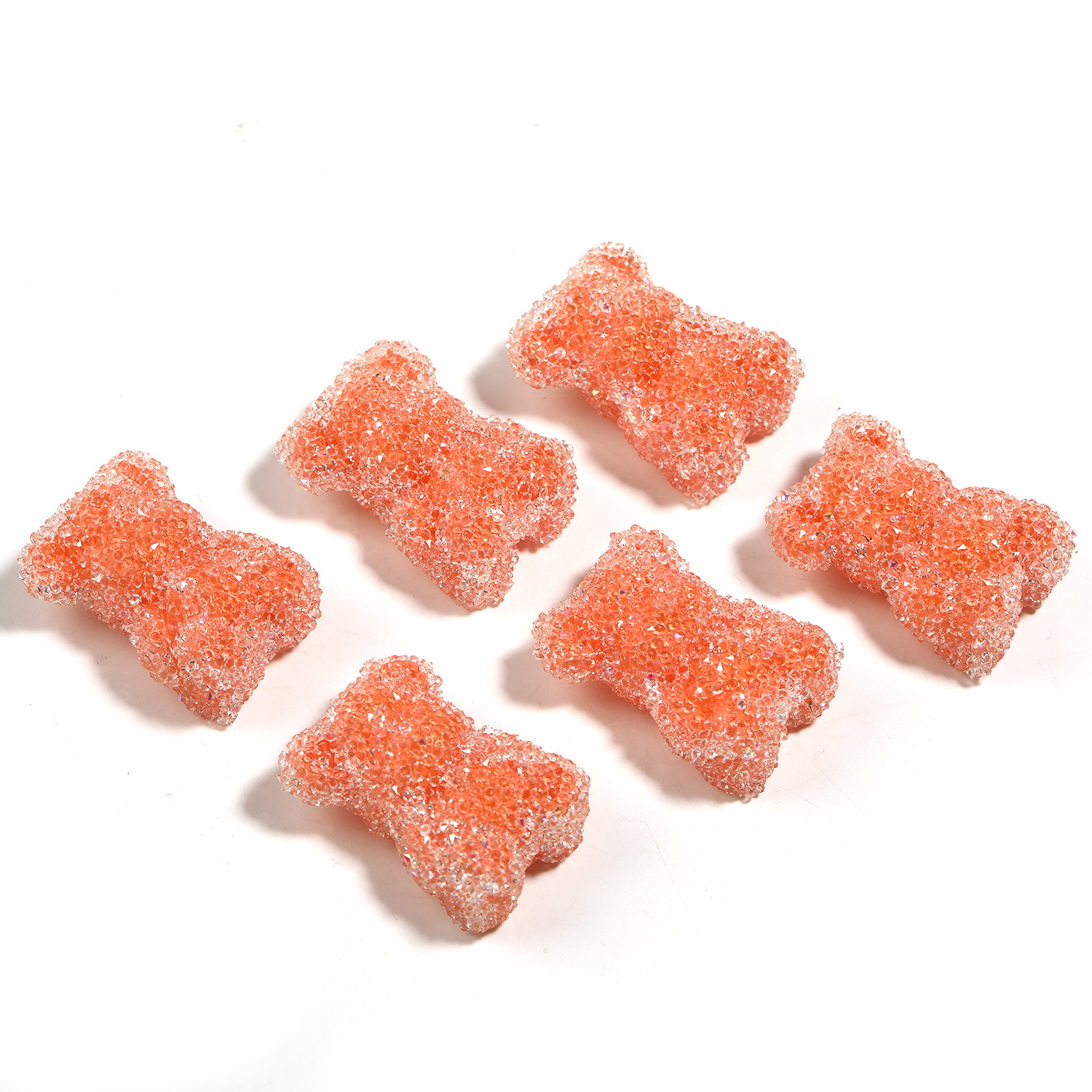 【B139】10pcs  Candy Color Bear Beads For Bracelet, Necklace, Jewelry Making Diy-JPM