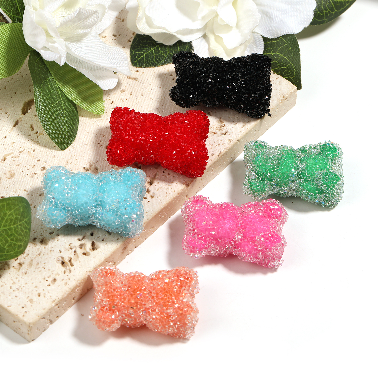 【B139】10pcs  Candy Color Bear Beads For Bracelet, Necklace, Jewelry Making Diy-JPM