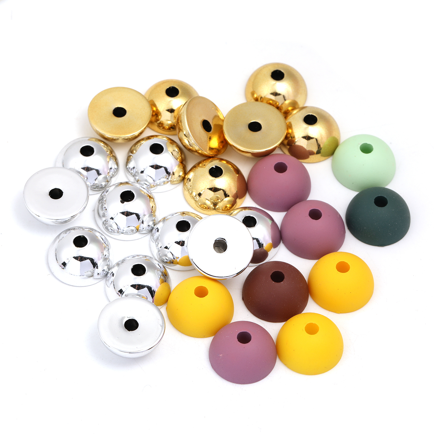 【B140】100pcs  Silicone Beads, Diy Bead Round  Beads-JPM
