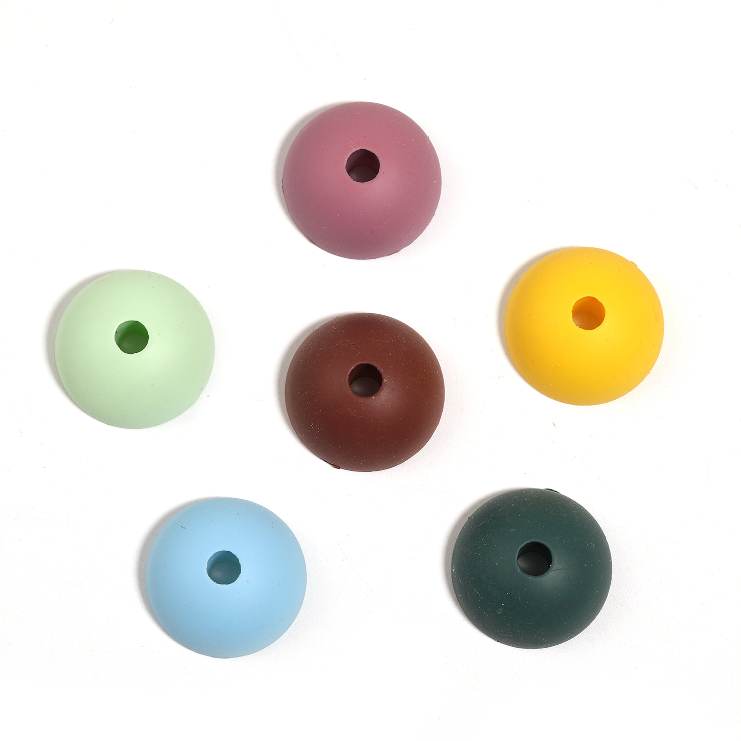 【B140】100pcs  Silicone Beads, Diy Bead Round  Beads-JPM