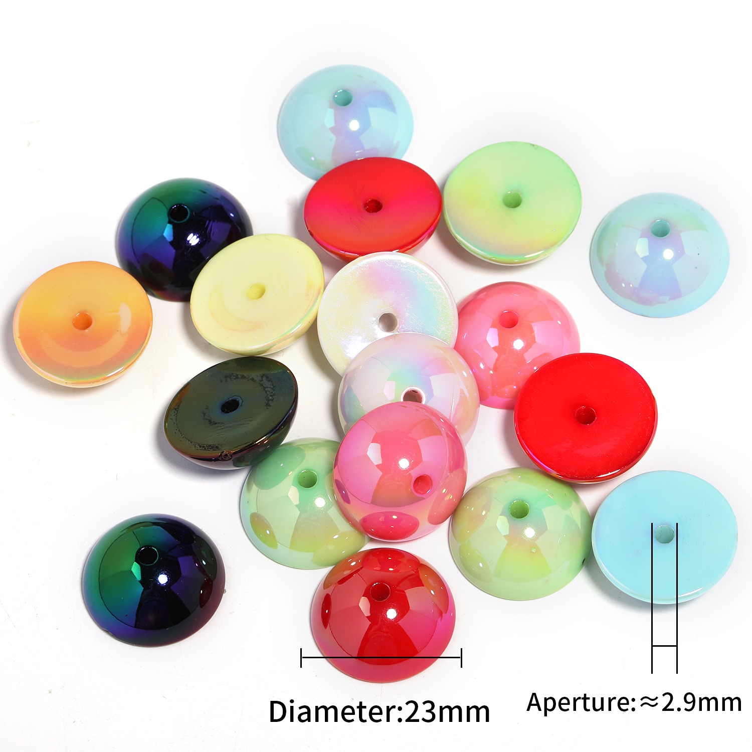 【B140】100pcs  Silicone Beads, Diy Bead Round  Beads-JPM