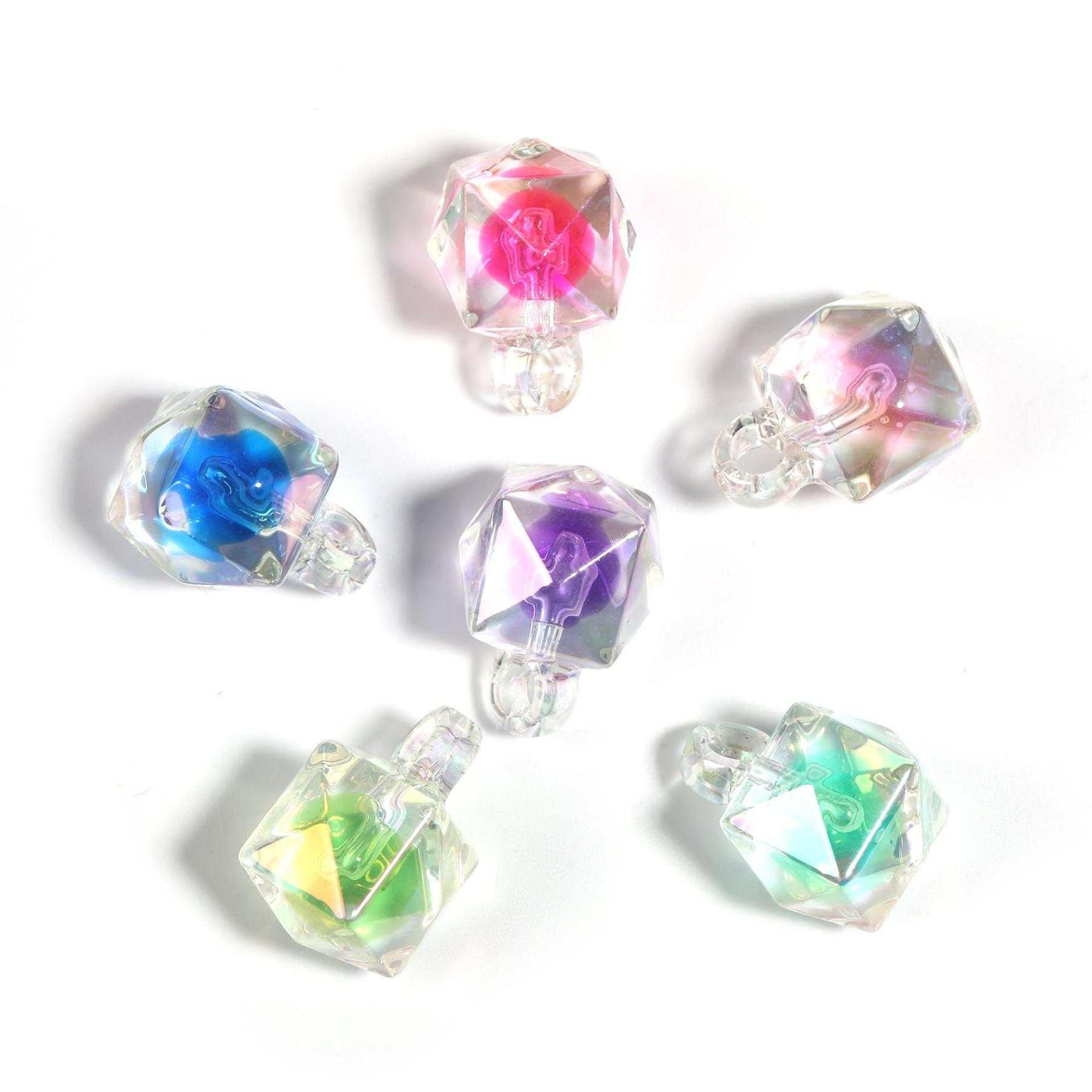 【B235】25pcs DIY Jewelry Accessories 1.5mm Wire Diameter Metal Opening Car Hanging Special-Shaped Ring