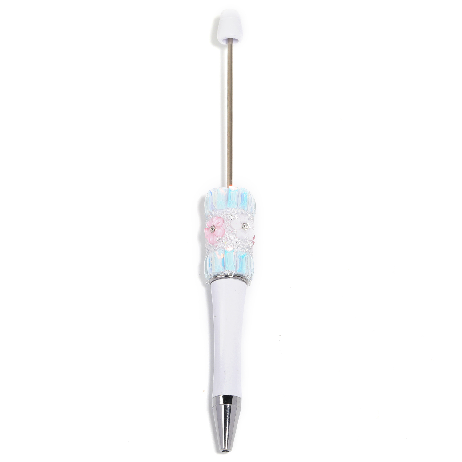 【P181】5pcs Beadable Pens new petal diamond style-JPM