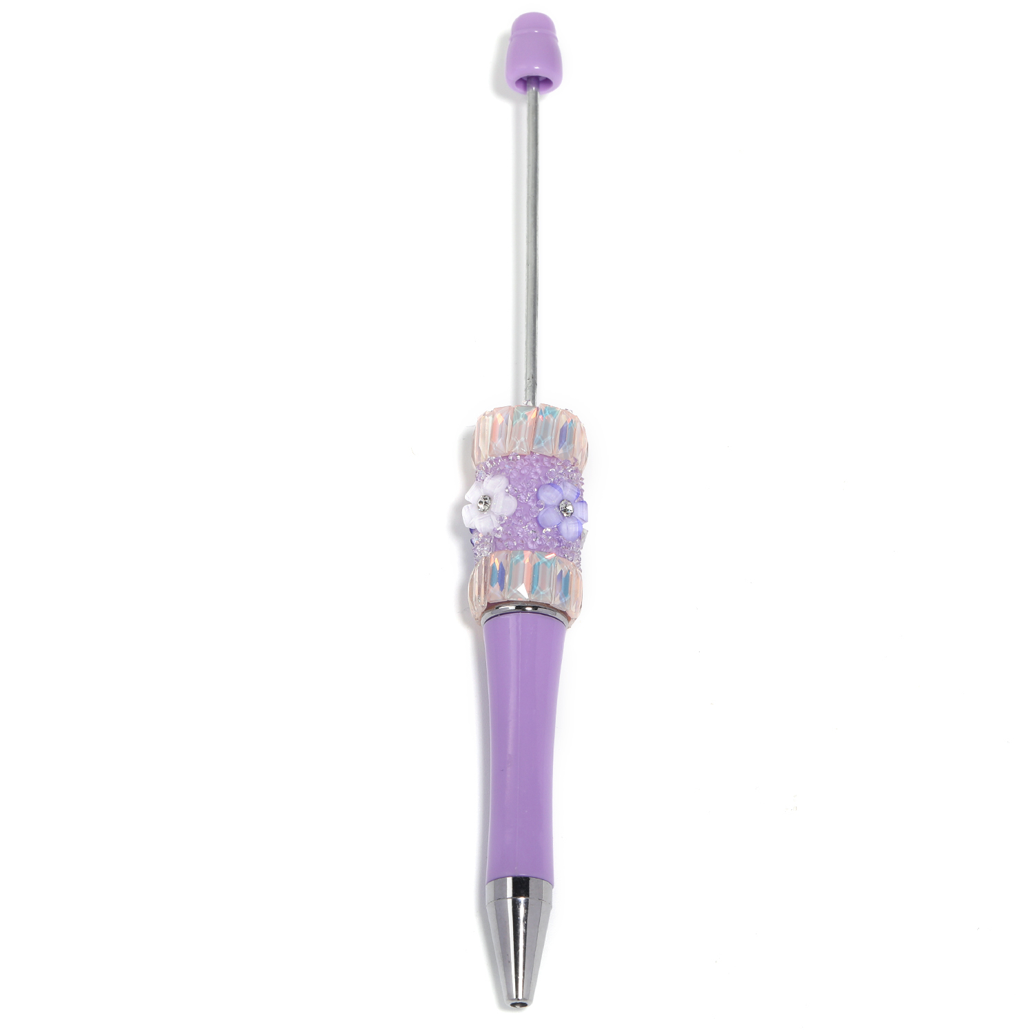 【P181】5pcs Beadable Pens new petal diamond style-JPM