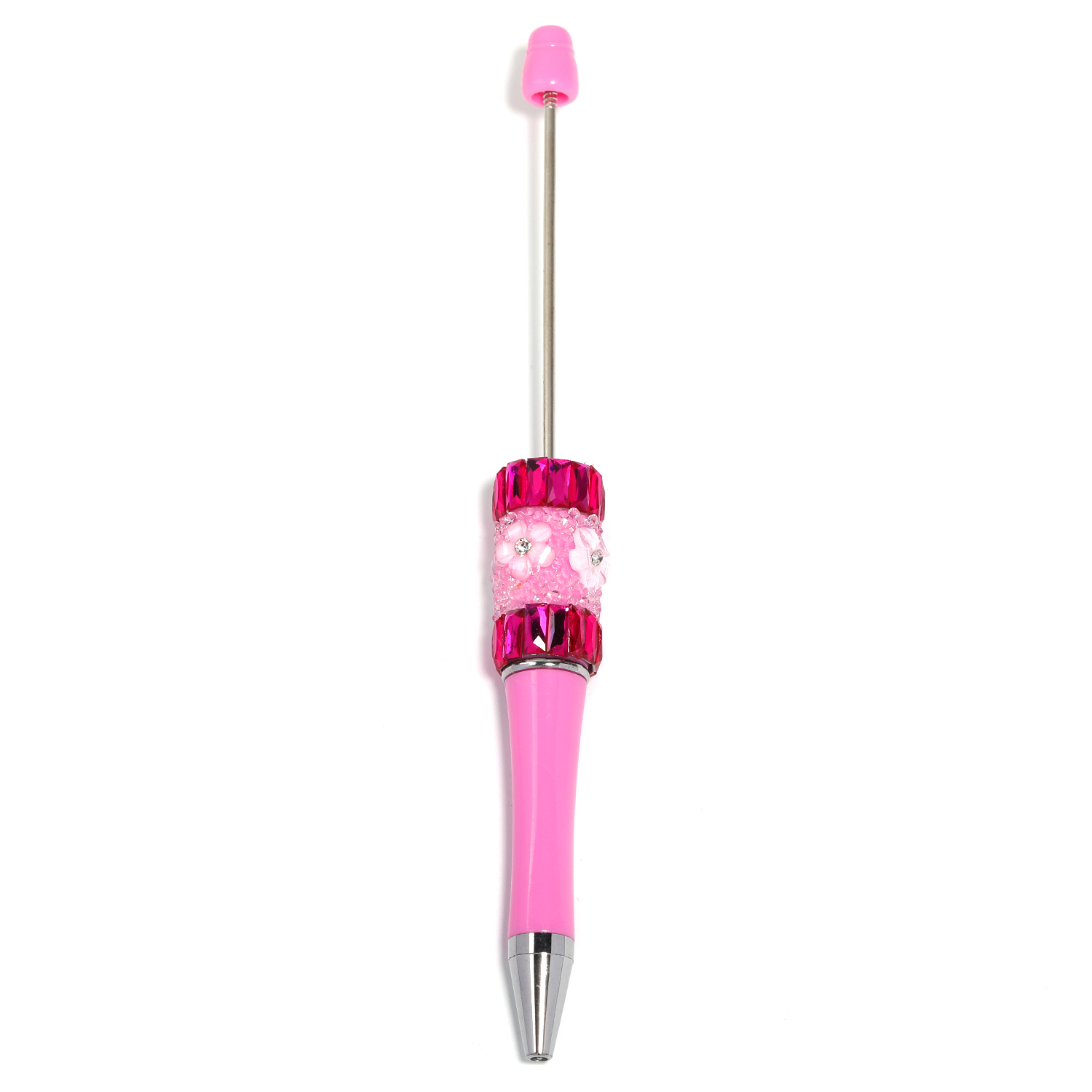 【P181】5pcs Beadable Pens new petal diamond style-JPM