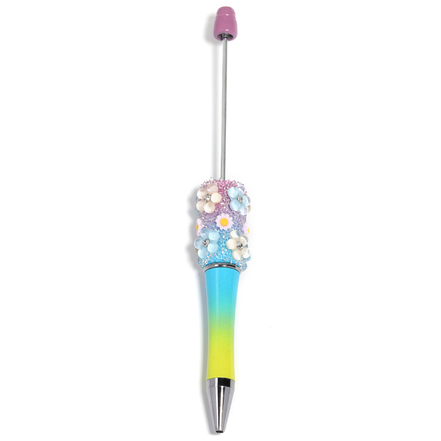【P182】5pcs Beadable Pens new flower style-JPM