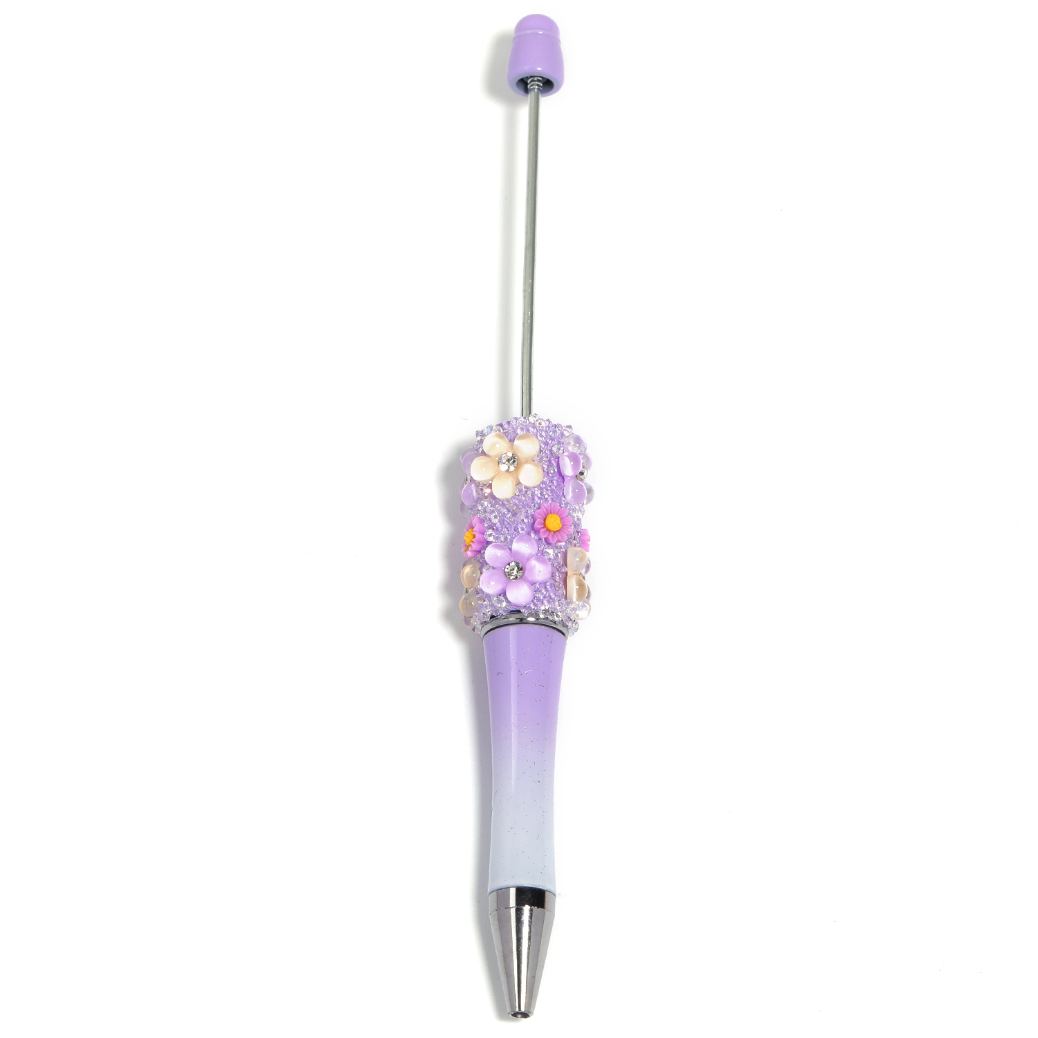 【P182】5pcs Beadable Pens new flower style-JPM