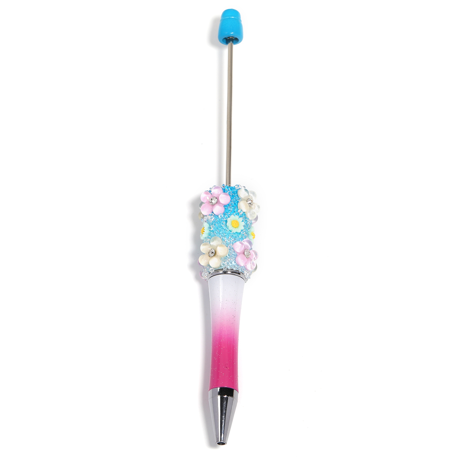 【P182】5pcs Beadable Pens new flower style-JPM