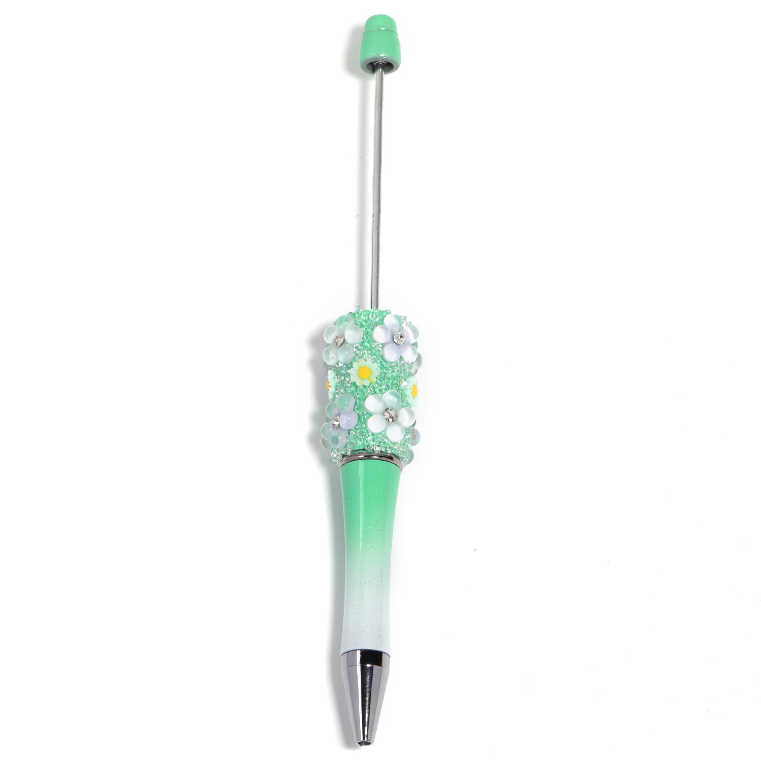【P182】5pcs Beadable Pens new flower style-JPM