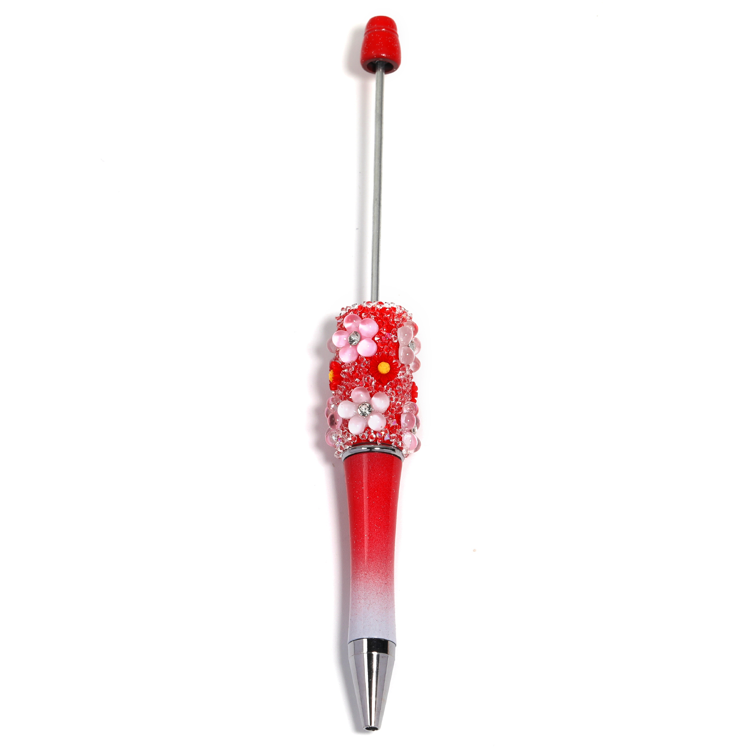 【P182】5pcs Beadable Pens new flower style-JPM
