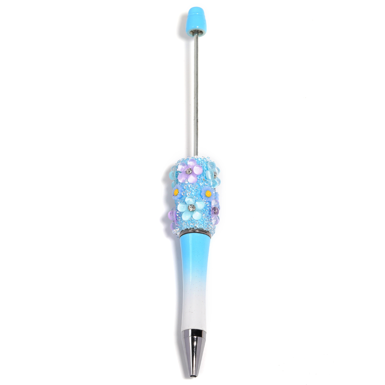 【P182】5pcs Beadable Pens new flower style-JPM