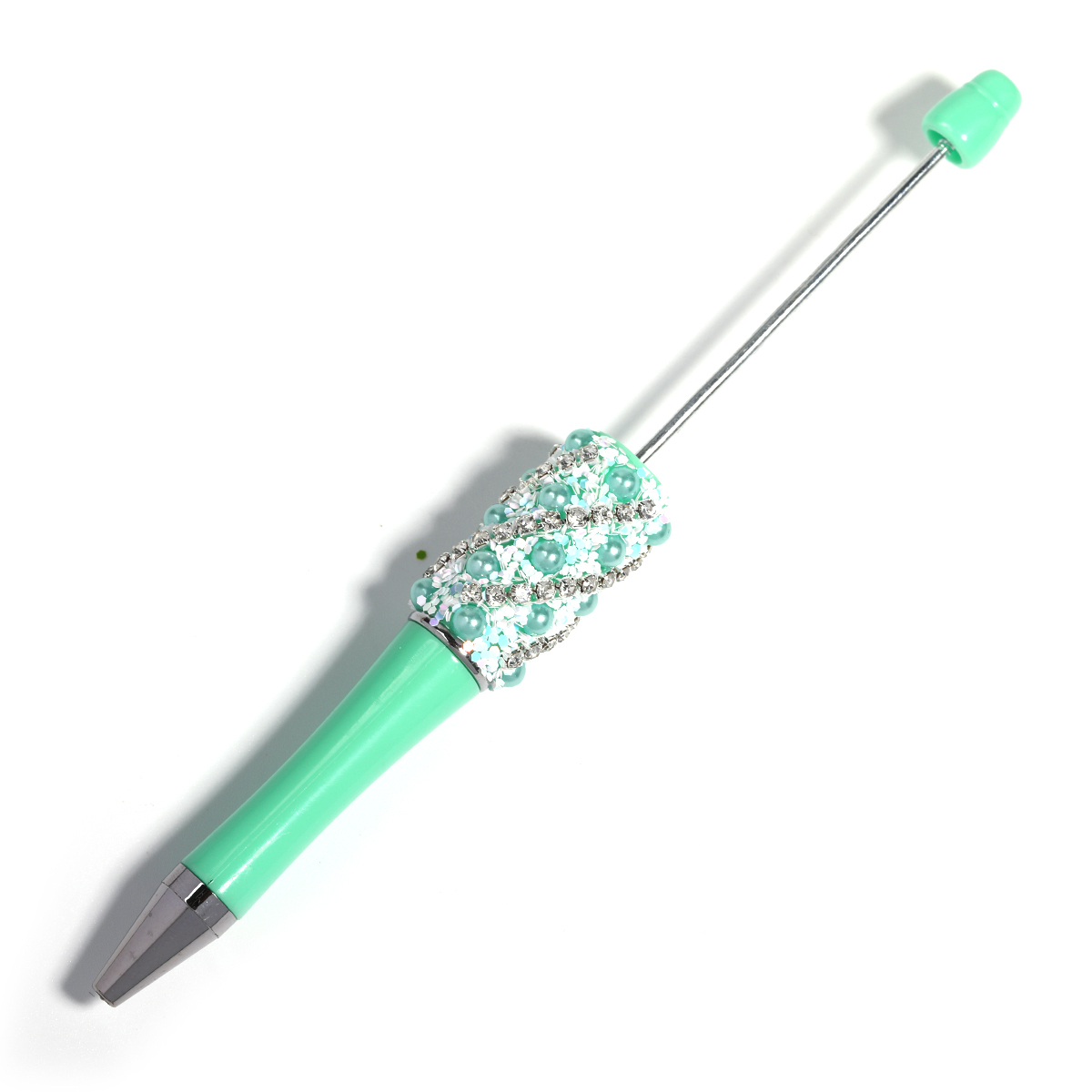 【P207】5pcs pearl claw chain beadable pen -JPM