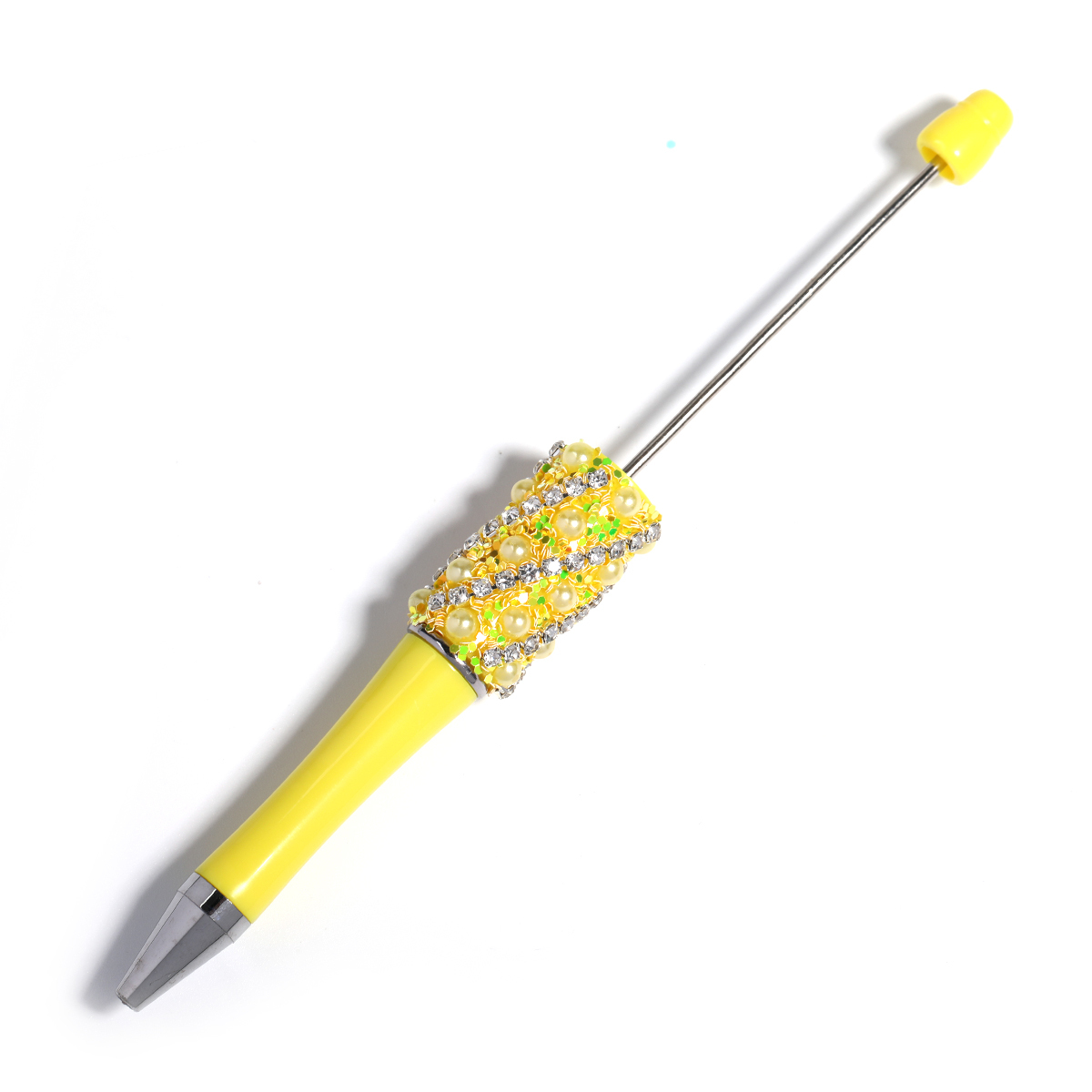 【P207】5pcs pearl claw chain beadable pen -JPM