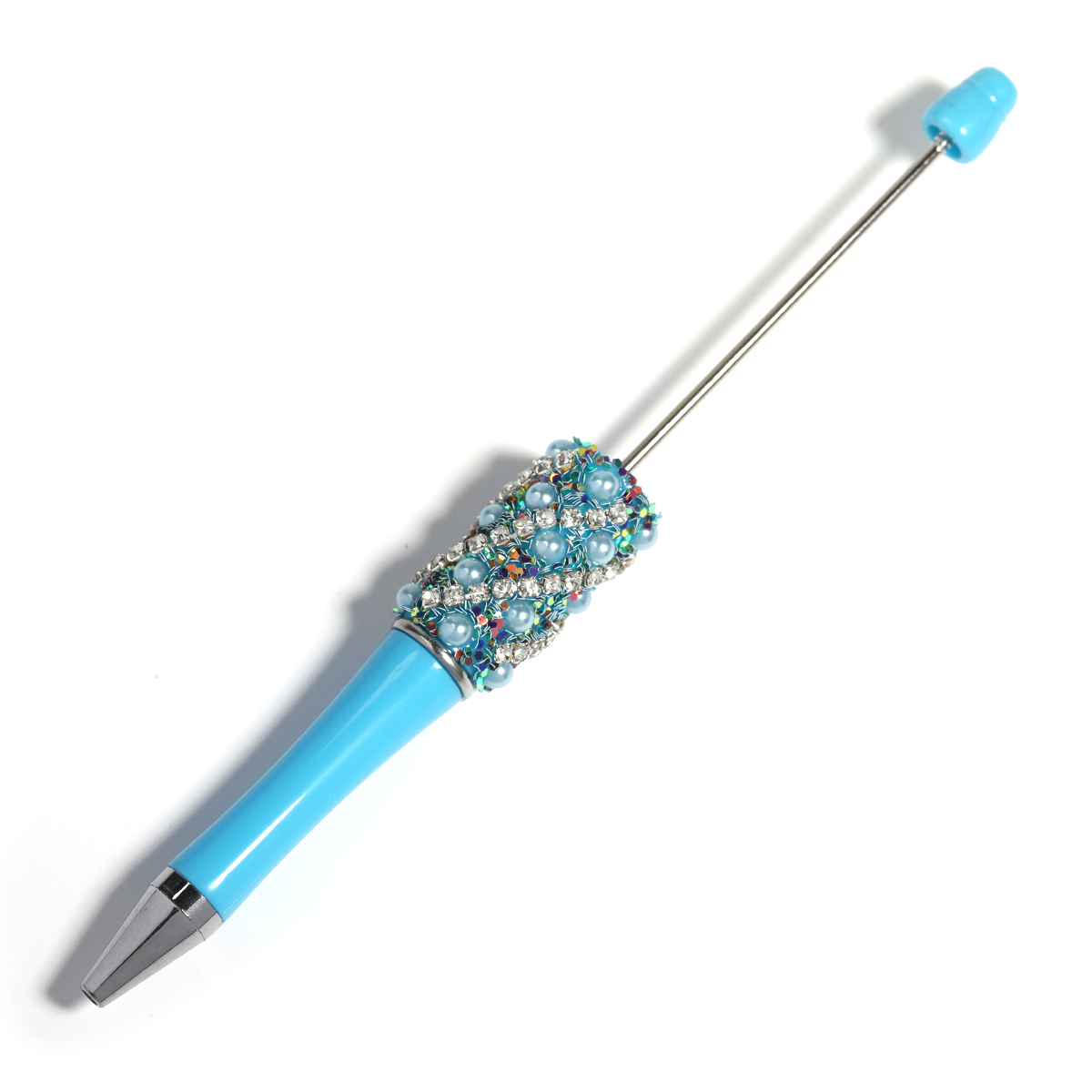 【P207】5pcs pearl claw chain beadable pen -JPM