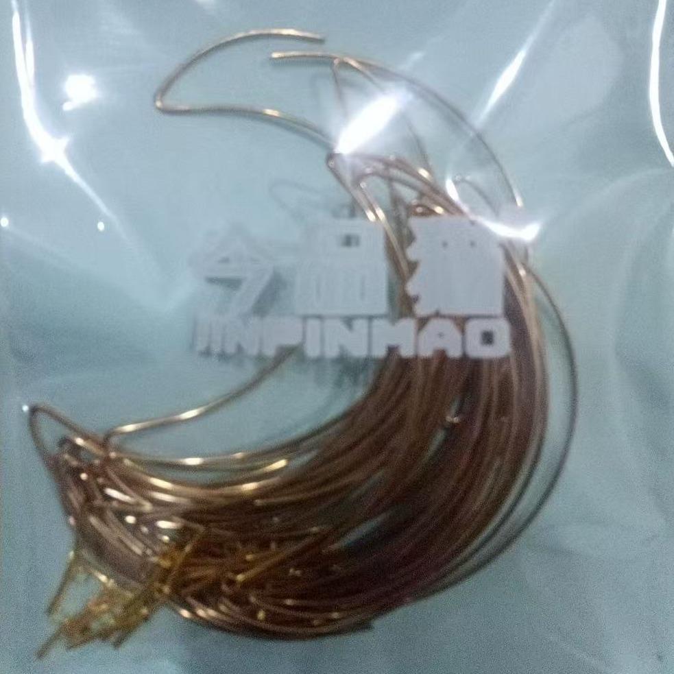 【B235】25pcs DIY Jewelry Accessories 1.5mm Wire Diameter Metal Opening 