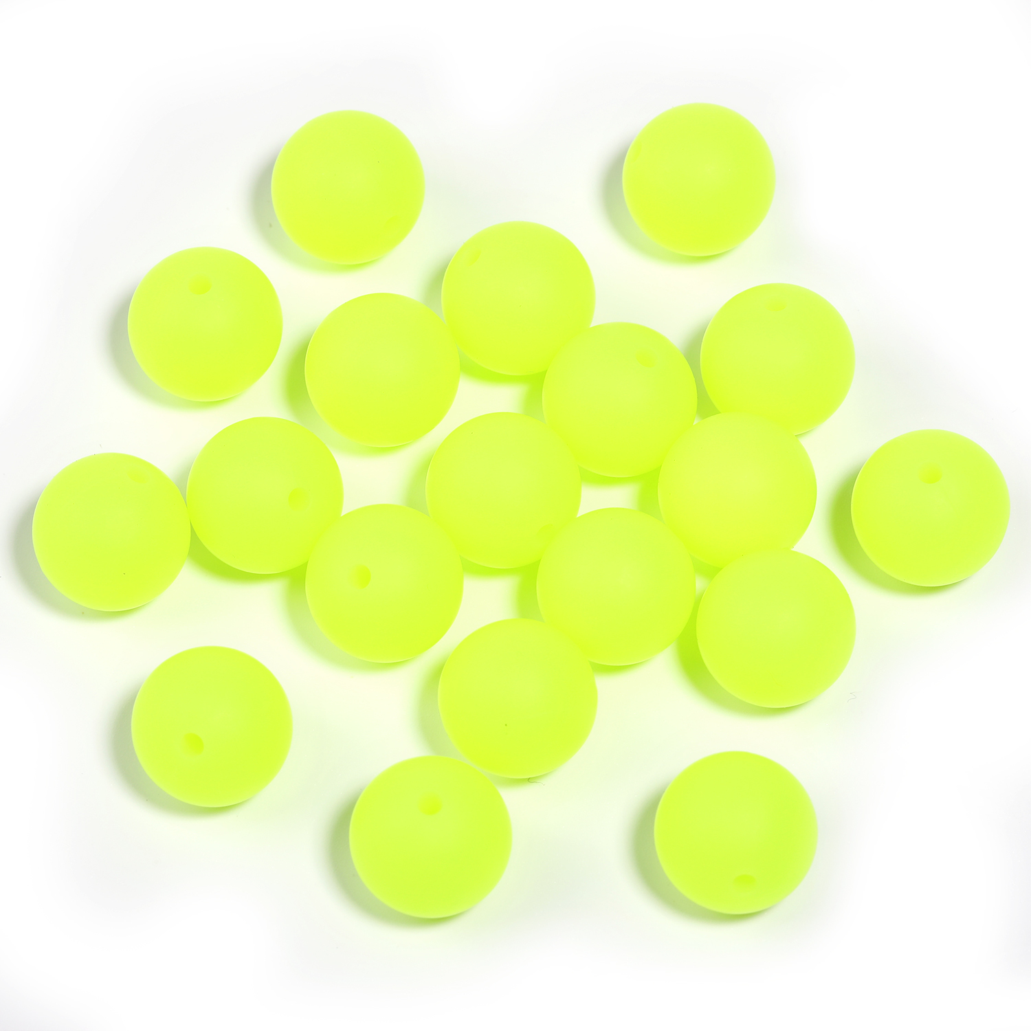 【B170】50pcs  Eco-Friendly Silicone Beads, Round, Mixed Color-JPM
