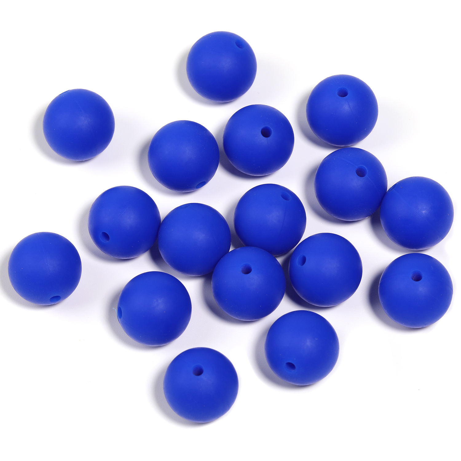 【B170】50pcs  Eco-Friendly Silicone Beads, Round, Mixed Color-JPM