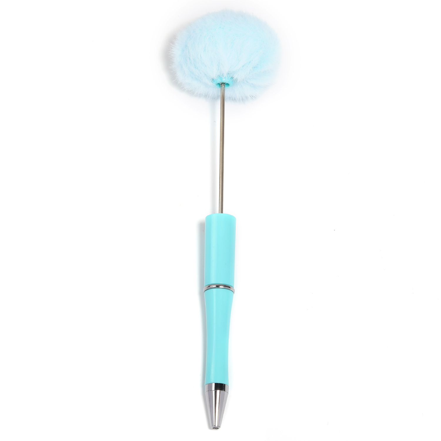 【P171】5pcs  Pom Pom Beadable Pen DIY Beaded Ballpoint Pen-JPM